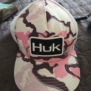 HUK Pink Camo Fishing Hat Woman's